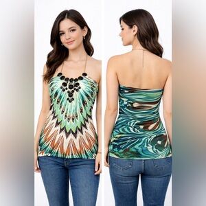 Sky 100% Silk Top Size XS
